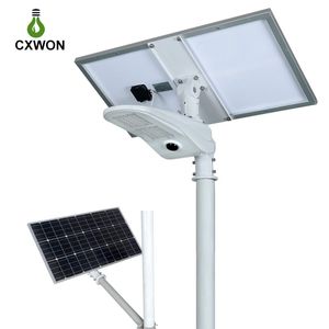 160LM / W 50W Outdoor Street Light IP65 Wodoodporna Duża Pojemność baterii Bridgelux Led Solar Street Lampc