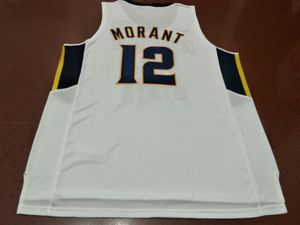 Custom Men Youth women rare Ja Morant #12 Murray State College Basketball Jersey Size S-4XL or custom any name or number jersey