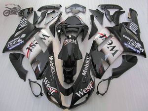 Set completo Kit carenatura per Kawasaki Ninja 2007 2008 ZX6R 07 08 ZX-6R ZX 636 nero WEST carene ABS di alta qualità parti del motociclo