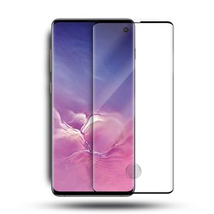 3D Full Cover Full Leim Telefon Temperiertes Glasschriftenschutz für Samsung Galaxy S10E S10 Plus S8 S9 Note 8 9 10 Plus