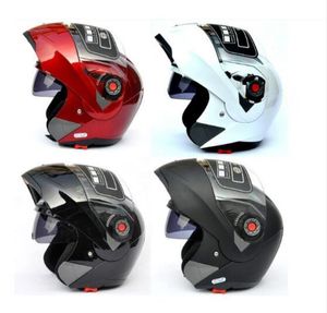 JIEKAI 105 çift vizörlü motosiklet kaskları için Modüler Kapak Up motocross kask yarışı Çift Capacete lens motosiklet kask