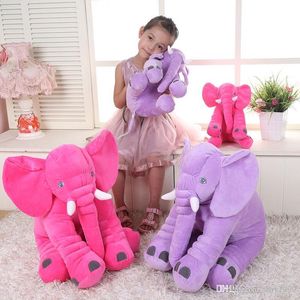 30cm Height Large Plush Elephant Doll Toy Kids Sleeping Back Cushion Cute Stuffed Elephant Baby Accompany Doll Xmas Gift