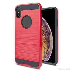 Hybrydowa Dual Layer Hard TPU Skrzynka Zderzak dla Samsung A11 S20 iPhone 11 XR 7P XS MAX Stylo6 K51 A01 A21 5G A21S G Stylus Moto E7 Aristo5 K31