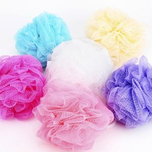 Piccola palla da bagno Bolle ricche Corpo Fiore Spugna da bagno Loofah Massaggio Doccia Scrubber Mesh Soft Puff Milk Shower Accessories