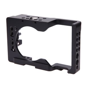 Gabbia per fotocamera nera in lega di alluminio Freeshipping per gabbie per videocamera con telaio protettivo per fotocamera Sony A6500 ILDC Alta qualità