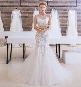 Wedding Dresses 2021 Latest Handmade Fashion Sexy Ladies Gown Sweet Lace Elegant Mermaid Wedding Dress Bridal Gown