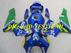 Kit carenatura moto personalizzata per Honda CBR600RR CBR 600RR F5 2005 2006 05 06 cbr600rr ABS Set carenature blu verde + Regali HQ50