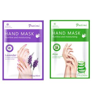 Aloe Lavender Extract Moisturizing Gloves Hand Mask Super Smoothing Spa Hand Mask Gloves Exfoliating Skin Spa Gloves 6pairs