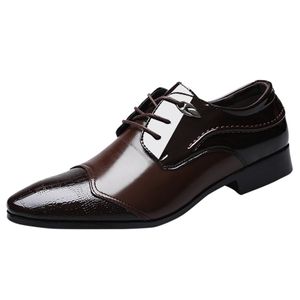 Kancoold Fashion Business Dress Men Buty Nowe Klasyczne Skórzane Męskie Garnitury Buty Moda Suknia Koronkowe Buty Mężczyźni Oxfords Black