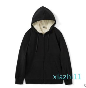 118Go Berber Fleece Inner Wearing Women's Dress Stora Hooded Borstat och Tjock Varm Hoodie 2018 Vinter Kvinnor