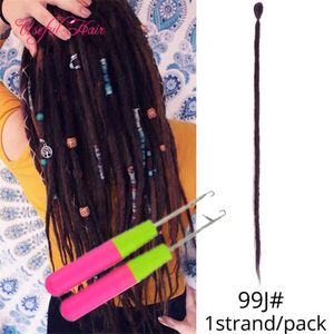 Dread Lock Hair Syntsetic Handmade Dreadlocks Extensions Hair Extensions Szydełka Oplatanie Włosów Extensions African Fryzury Kobiety Kolorowe z Dreads