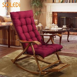 Recliner Rocking Chair Mat Polyester Fiber Chair Cushion Supple Sofa Cushions Seat Pad Hotel Office Lounger Pads Without