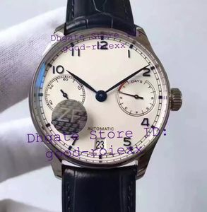 Dwa Kolor ZF Factory Męskie Automatyczne Cal.51011 Zegarek Czarny White Dial Skórzany Mężczyźni ETA 7 dni męskie zegarki Sport V5 Wersja na rękę