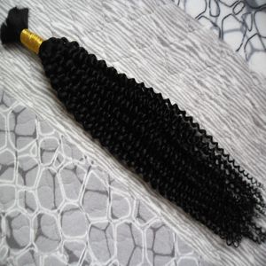 Mongolian kinky curly bulk hair 100g no weft human hair bulk for braiding1 Bundles human hair for braiding bulk no attachment