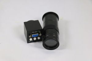 Freeshipping Nuovi pixel effettivi da 2 MP 1080P Uscite VGA Fotocamera per microscopio industriale con obiettivo con attacco C 8-130X per la riparazione del telefono PCB LAB