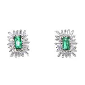 2019 zomer mini verklaring oorbellen vrouwen grote groene vierkante steen oorring ins bruiloft sieraden franjes accessoire geschenk kleur