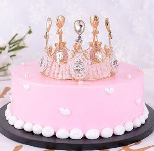 Bolo de aniversário tiara de cristal bolo decoração tiara tiara cocar acessórios