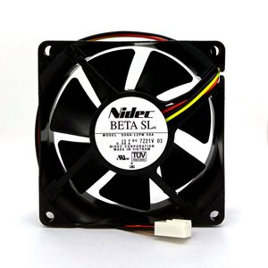 Originale per ventola di raffreddamento silenziosa Nidec D08A-12PM 12V 0.08A 8CM 80*80*25MM