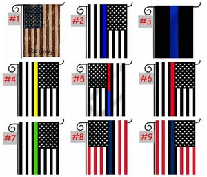 Bandiere degli Stati Uniti giardino bandiera di 30 * 45cm Linea Blu Linea Rossa USA Polizia 12 * 18inch Thin Red Line Blu USA Bandiera Nero Bianco Blu American Flag