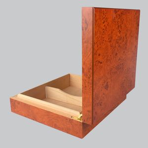 Humidor per sigari creativo in legno di cedro rosso - Grande capacità per 25-30 sigari