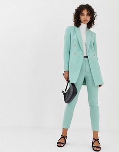 2020 Новое прибытие небо голубые женские деловые костюмы женский офис офисные женские официальные брюки костюм для женского смокинга с двойной грудью