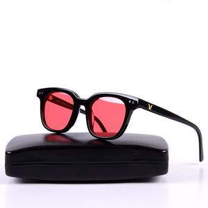 Yüksek Kalite Kare V Güney tarafı şeker Güneş Kadınlar Erkekler Retro Tasarımcı Kore Güneş Gözlükleri Shades UV400 occhiali lentes de sol
