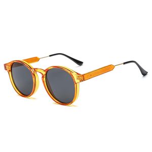 古典的な男性または女性ラウンドサングラスプラスチックフレームビンテージサングラス7色UV400卸売眼鏡
