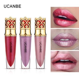 UCANBE Schimmerndes, mattes, flüssiges Lipgloss-Make-up, 6 Farben, wasserfeste Feuchtigkeitscreme, nahrhafter, feuchtigkeitsspendender, pigmentierter Samt-Metallic-Lippenstift, 120 Stück