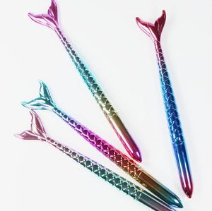 Mermaid Pen Gift Stationery Fish Ballpoint Pens Creative Cartoon Pen School Office Business Writing Supplies Students Prize SN2912