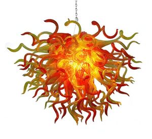 Luxury Flower Lamps Chandeliers Home Decor Chandelier Lighting Hand Blown Murano Glass LED Vintage Pendant Light