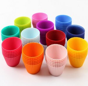 Wholesale cup cake baking resale online - DHL UPS FEDEX free Silicone Muffin Cake Cupcake Cup Cake Mould Case high temperature resistant Bakeware Maker Mold Tray Baking Jumbo