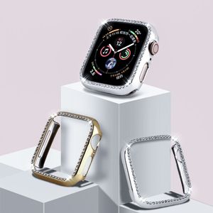 Crystal Bumper Rhinestone Protector Cover For Apple Watch 38mm 44mm Diamond PC Plated Watch Case For iWatch Series 4 3 2 1 40mm 42mm