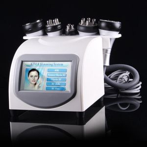 Inga biverkningar Facial Dra åt lyftning Ultraljuds Kavitation Kroppsbantning Vakuum RF Fettförlust Skönhetsmaskin