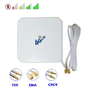 TS9 A SMA al por mayor-4G G Antenna MIMO DBI High Gain con ventosa Dual SMA TS9 CRC9 Conectores Male para Modem Booster Router Hotspot Repeater