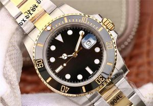 Super wysokiej jakości luksusowe zegarki męskie ETA.3135 Automatyczny ruch mechaniczny 116613 116613LB 18K Gold 904L Pasku ze stali ceramiczna ramka ceramiczna