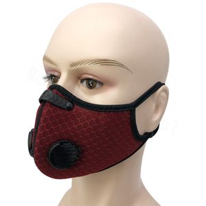 Hängande öron cykla ansiktsmask mesh ventil utomhus dammsäker anti smog återanvändbar manlig kvinnlig mask med PM2.5 Filter Designer Mask FFA4108-4