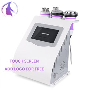 Lägg till logo gratis! 5 i 1 40K kavitation Ultraljudsvakuum RF-radiofrekvens LED Light Skin Lifting Cellulite Slimming Machine