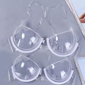 Newly Sexy Women 3/4 Cup Transparent Clear Push Up Bra Ultra-thin Strap Invisible Bras Underwear m99