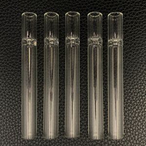 100 mm gerade Glas-One-Hitter-Schlägerpfeife, 10,2 cm Filterspitzen, durchsichtiges Rollenpapier, Kegelrohr, Zigaretten-Joint-Halter für Damen-Rauchzubehör