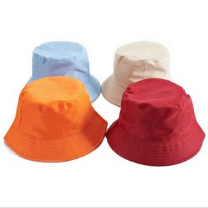 Fisherman Bucket Cap Leisure Solid Color Sports Flat Top Hat Summer Outdoor Travel Hunting Beach Sun Hats Fashion Fishing Sun Visor TLZYQ802