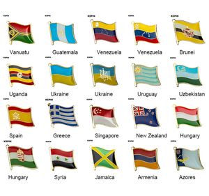 Flaggen-Abzeichen, Nationalflaggen-Anstecknadel, internationale Reise-Pin-Kollektionen