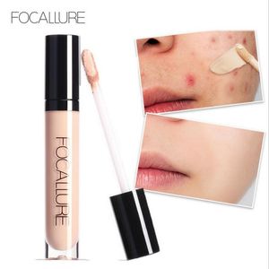 Focallure 7 färger full täckning makeup flytande concealer bekvämt ögon concealer cream vattentät smink bas concealer 120pcs / lot dhl