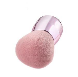 Wholesale color cosmetics resale online - Premium single makeup brush for loose powder blush cosmetics lovely pink color soft nylon hair DHL Free make up tools