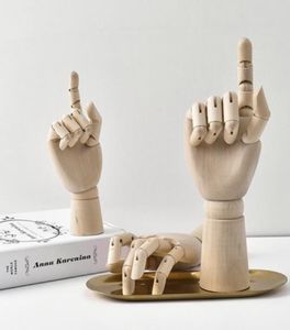 Nordic современный творческий натюрморт совместное рука гостиная ТВ кабинет украшения орган деревянная рука модель украшения дома