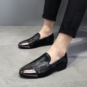 Herbst neue Mode Persönlichkeit britischen Stil Flut männliche Schuhe Stylist Lederschuhe Taobao Explosion Modelle eine Generation von Fett