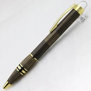 Famoso Caneta Estrela Metal Stripe Gold Lattice Ballpoint Pens School and Office Supplie para escrever