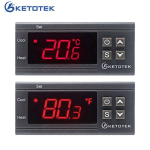 KT1000 DC V Cyfrowy termostat Temperatura Temperatura Termoregulator do inkubatora z podgrzewaczem i chłodnicą C F