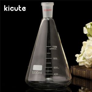 LAB -leveranser 24/401000 ml Transparent glas Konisk kolv Laboratorieundervisning Tillhandahållande av säkerhetsglasvaror Verktyg