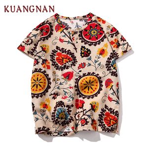 Kuangnan Japan Style T Shirt Mężczyźni Mężczyźni Harajuku Streetwear Mężczyźni T Shirt Hip Hop Funny T Shirts Mężczyźni Tshirt 5xl Lato 2019 Nowy