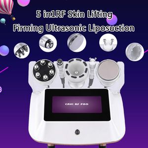 New arrival 5 in 1 cavitation machine radio frequency facial tightening Loss Weight Vacuum Ultrasonic Beauty Equipment